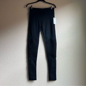 NWT Belani Knox Black Moto Leggings Made for Tall Chix, size Tall Small